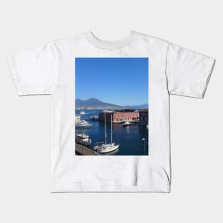 Harbor in Naples Kids T-Shirt